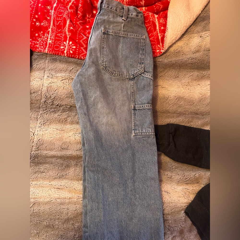 Forever 21 Blue Cargo Jeans! - Picture 2 of 2
